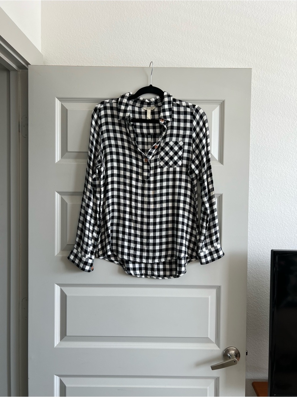 Matilda Jane Black & White Buffalo Check Shirt Jacket